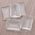 35x25mm Top Quality Square Glass Cabochon Flat Back Clear Crystal Glass Titel Cabochon